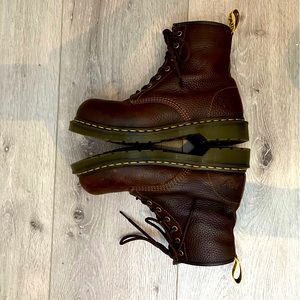 Dr. Marten’s Zip Women’s Steele Toe Work Boots - Teak Industrial Bear